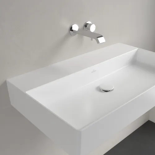 Bild von VILLEROY BOCH Memento 2.0 Waschbecken, 800 x 470 x 140 mm, Stone White CeramicPlus, ohne Überlauf, Unterseite geschliffen #4A228FRW