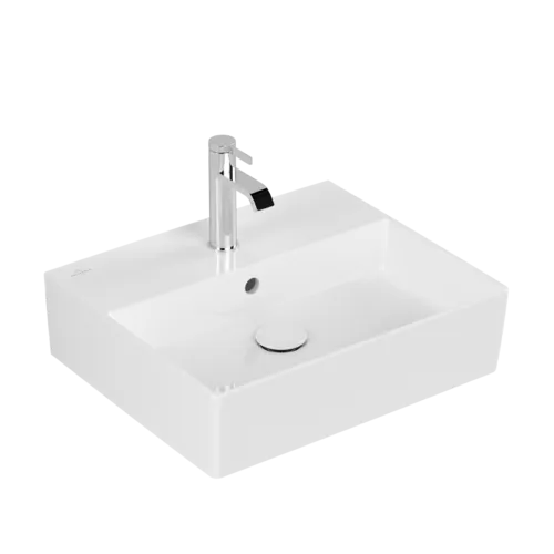 Bild von VILLEROY BOCH Memento 2.0 Waschbecken, 500 x 420 x 140 mm, Weiß Alpin CeramicPlus, mit Überlauf #4A2250R1