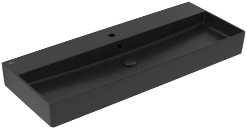 Bild von VILLEROY BOCH Memento 2.0 Waschbecken, 1200 x 470 x 150 mm, Pure Black CeramicPlus, mit Überlauf #4A22C5R7