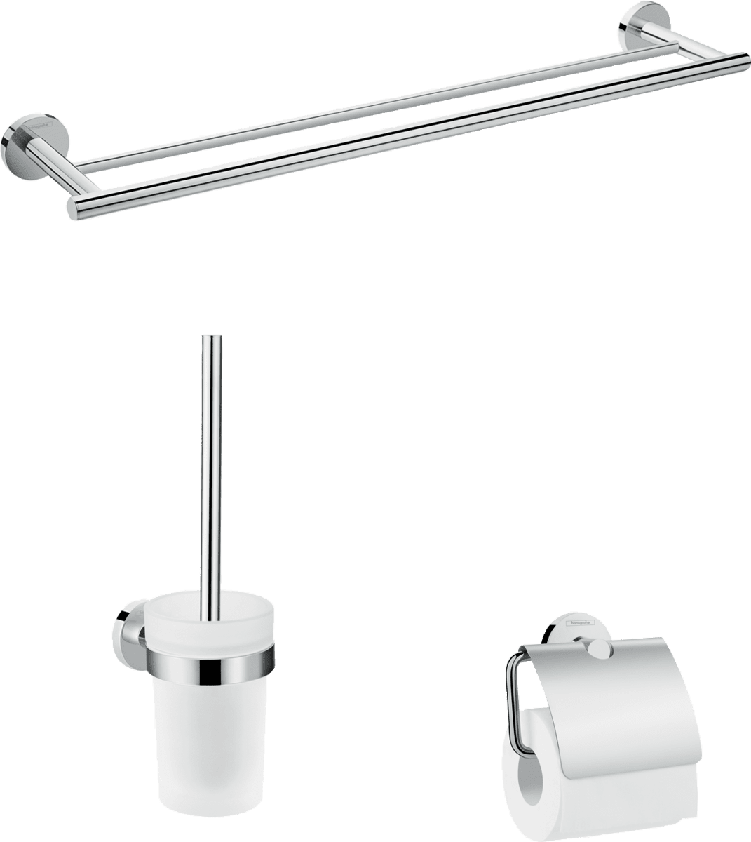 Obrázek HANSGROHE Logis Universal Sada koupelnových doplňků třídílná #41727000 - chrom