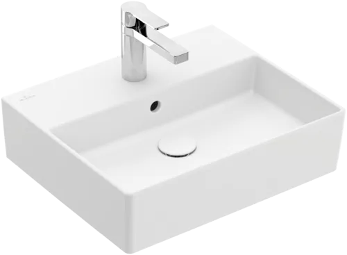 Bild von VILLEROY BOCH Memento 2.0 Waschbecken, 500 x 420 x 140 mm, Stone White CeramicPlus, mit Überlauf #4A2250RW