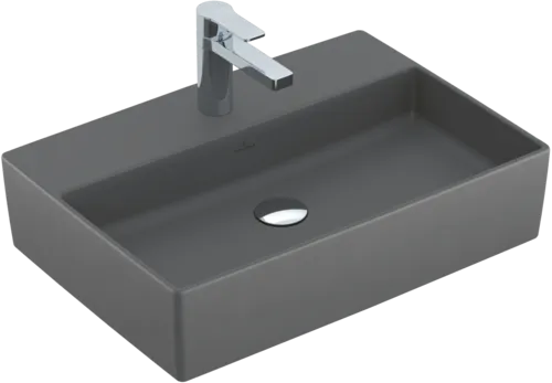 Bild von VILLEROY BOCH Memento 2.0 Aufsatzwaschbecken, 600 x 420 x 140 mm, Graphite CeramicPlus, ohne Überlauf #4A0761I4