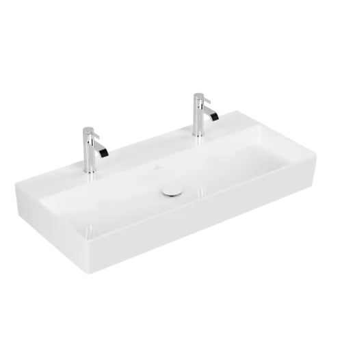 Bild von VILLEROY BOCH Memento 2.0 Waschbecken, 1000 x 470 x 135 mm, Weiß Alpin CeramicPlus, ohne Überlauf #4A22A1R1