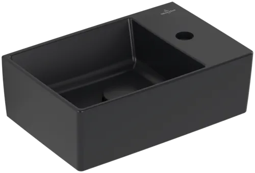 Bild von VILLEROY BOCH Memento 2.0 Handwaschbecken, 400 x 260 x 111 mm, Pure Black CeramicPlus, ohne Überlauf #432340R7