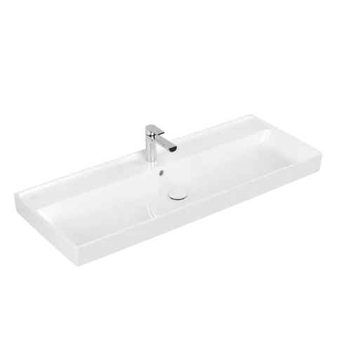Bild von VILLEROY BOCH Collaro Schrankwaschtisch, 1200 x 470 x 160 mm, Weiß Alpin CeramicPlus, mit Überlauf #4A33C5R1