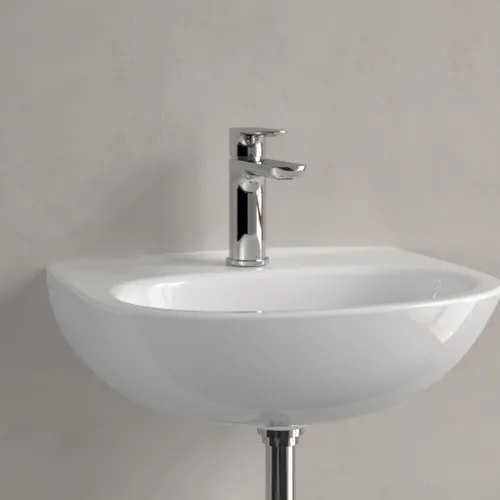Bild von VILLEROY BOCH O.novo Handwaschbecken, 450 x 360 x 160 mm, Weiß Alpin, ohne Überlauf #43404601
