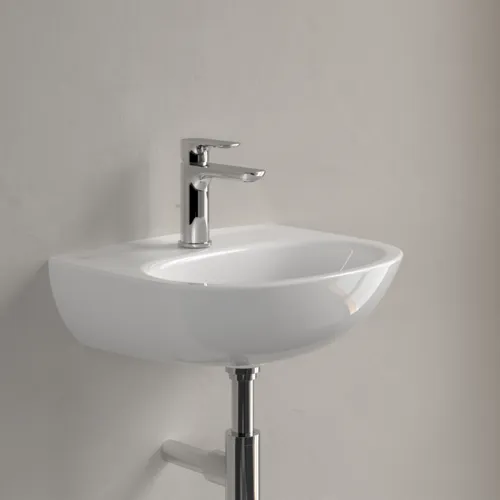 Bild von VILLEROY BOCH O.novo Handwaschbecken, 450 x 360 x 160 mm, Weiß Alpin, ohne Überlauf #43404601