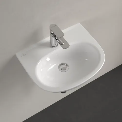 Bild von VILLEROY BOCH O.novo Handwaschbecken, 450 x 360 x 160 mm, Weiß Alpin, ohne Überlauf #43404601