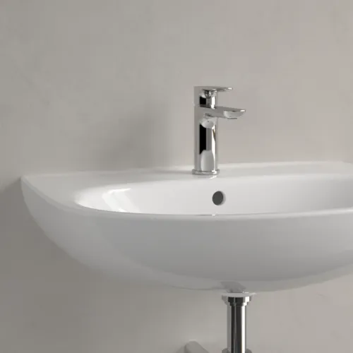 Picture of VILLEROY BOCH O.novo Washbasin, 650 x 480 x 180 mm, White Alpin, with overflow #4A406501