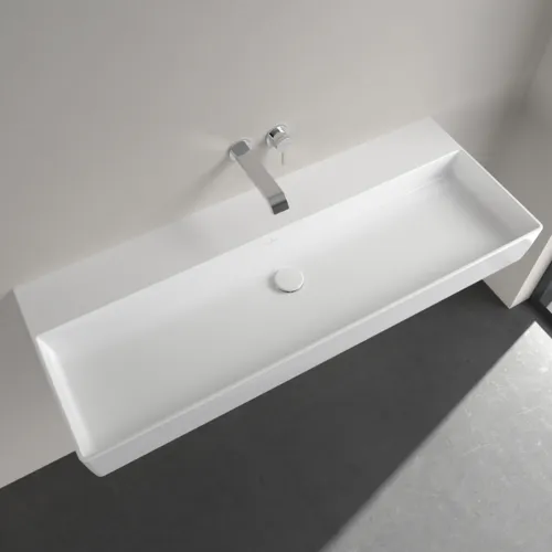 Bild von VILLEROY BOCH Memento 2.0 Waschbecken, 1200 x 470 x 150 mm, Weiß Alpin CeramicPlus, ohne Überlauf #4A22C3R1