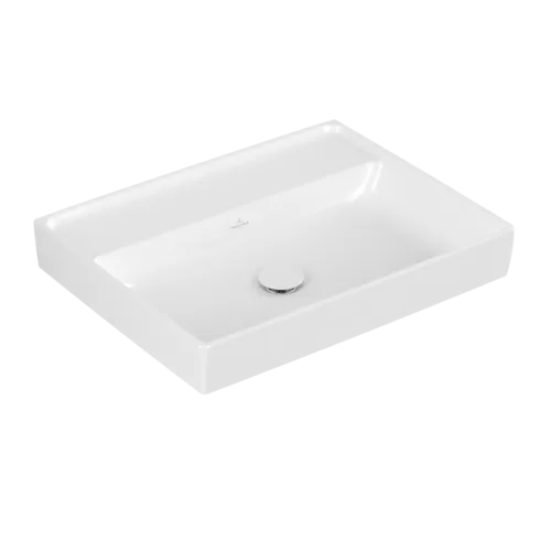 Bild von VILLEROY BOCH Collaro Waschbecken, 600 x 470 x 160 mm, Weiß Alpin CeramicPlus, ohne Überlauf #4A3363R1
