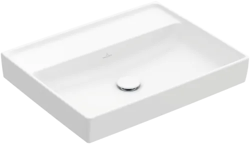 Bild von VILLEROY BOCH Collaro Waschbecken, 600 x 470 x 160 mm, Stone White CeramicPlus, ohne Überlauf #4A3363RW