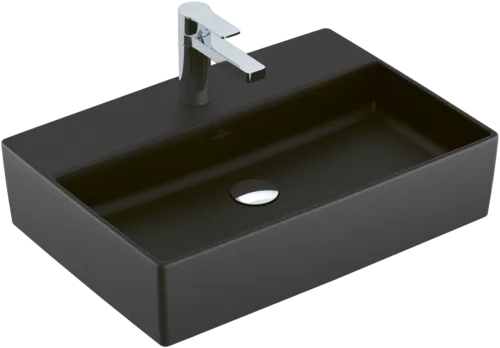 Bild von VILLEROY BOCH Memento 2.0 Aufsatzwaschbecken, 600 x 420 x 140 mm, Ebony CeramicPlus, ohne Überlauf #4A0761S5