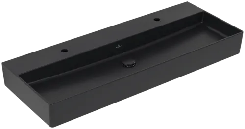 Bild von VILLEROY BOCH Memento 2.0 Waschbecken, 1200 x 470 x 150 mm, Pure Black CeramicPlus, ohne Überlauf #4A22C1R7