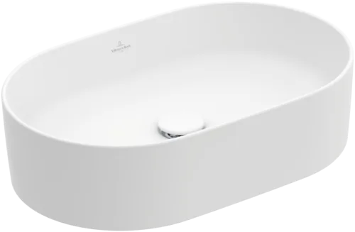 Obrázek VILLEROY BOCH Collaro Surface-mounted washbasin, 560 x 360 x 145 mm, Stone White CeramicPlus, without overflow #4A1956RW