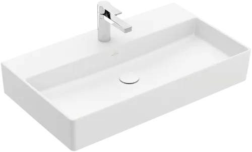 Bild von VILLEROY BOCH Memento 2.0 Waschbecken, 800 x 470 x 140 mm, Stone White CeramicPlus, ohne Überlauf #4A2281RW