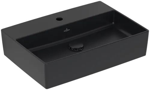 Bild von VILLEROY BOCH Memento 2.0 Aufsatzwaschbecken, 600 x 420 x 140 mm, Pure Black CeramicPlus, ohne Überlauf #4A0761R7