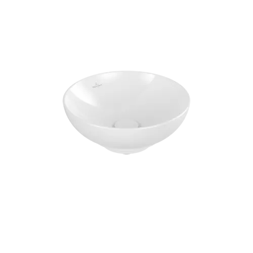 Bild von VILLEROY BOCH Loop & Friends Aufsatzwaschbecken, 380 x 380 x 120 mm, Weiß Alpin CeramicPlus, ohne Überlauf #4A4501R1