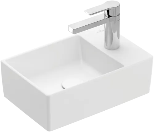 Bild von VILLEROY BOCH Memento 2.0 Handwaschbecken, 400 x 260 x 111 mm, Stone White CeramicPlus, ohne Überlauf #432340RW