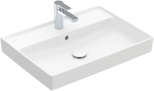 Bild von VILLEROY BOCH Collaro Waschbecken, 650 x 470 x 160 mm, Stone White CeramicPlus, mit Überlauf #4A3365RW