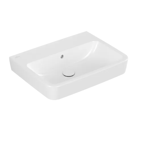 Bild von VILLEROY BOCH O.novo Waschbecken, 600 x 460 x 175 mm, Weiß Alpin AntiBac CeramicPlus, mit Überlauf #4A4162T2