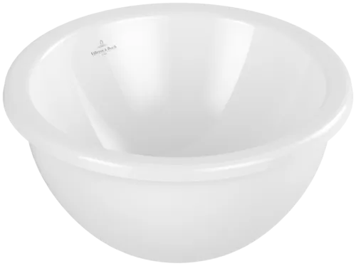 Bild von VILLEROY BOCH Loop & Friends Unterbauwaschbecken, 330 x 330 x 190 mm, Weiß Alpin, ohne Überlauf, Außenseite glasiert #4A510101
