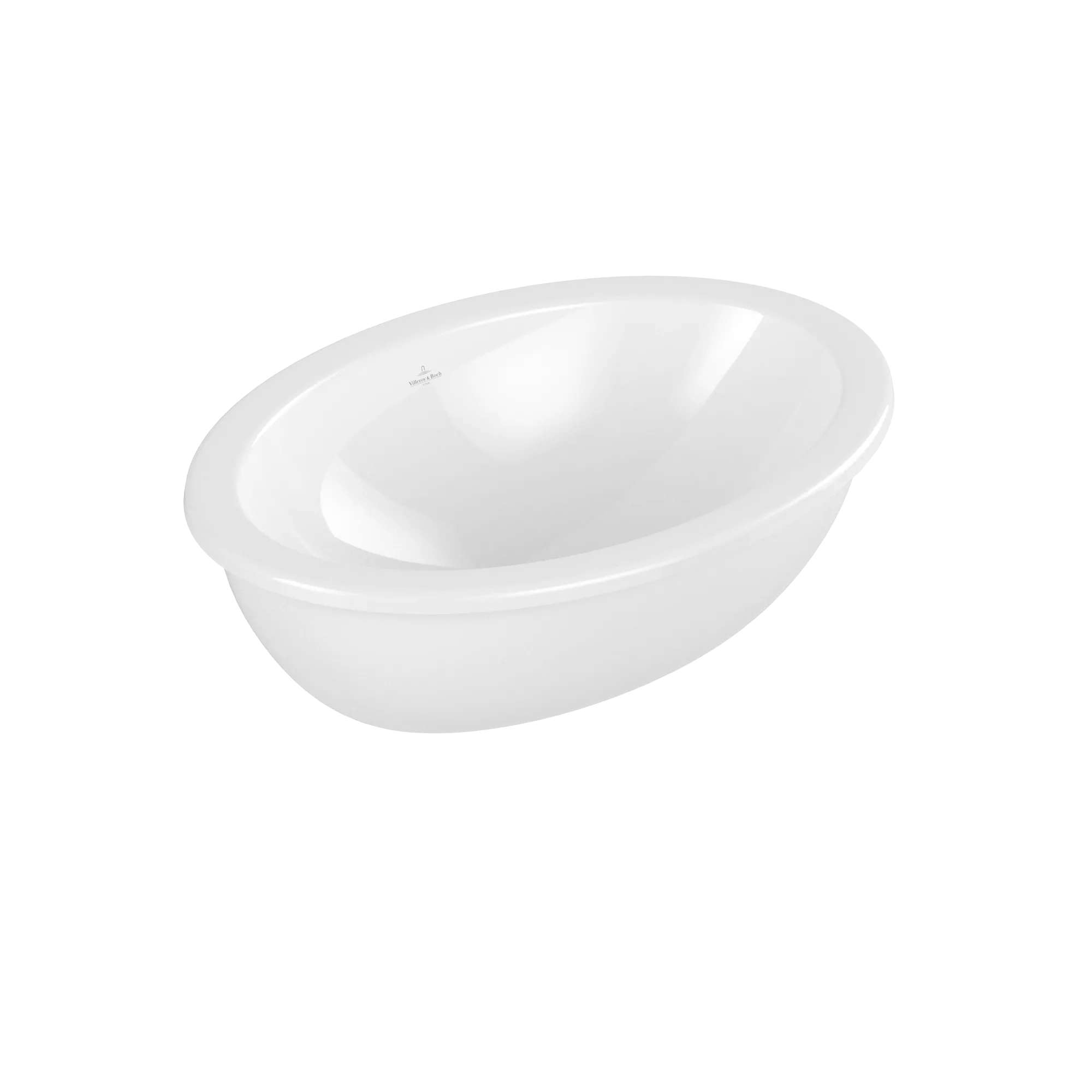 Bild von VILLEROY BOCH Loop & Friends Einbauwaschbecken, 660 x 470 x 220 mm, Weiß Alpin CeramicPlus, mit Überlauf, Außenseite glasiert #4A6300R1