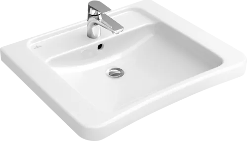 Picture of VILLEROY BOCH ViCare Washbasin ViCare, 650 x 550 x 190 mm, White Alpin CeramicPlus, without overflow #517868R1