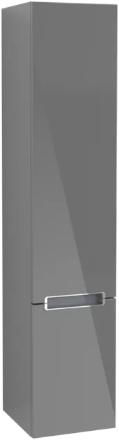 Bild von VILLEROY BOCH Subway 2.0 Hochschrank, 2 Türen, 350 x 1650 x 370 mm, Glossy Grey #A70910FP