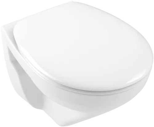 Bild von VILLEROY BOCH O.novo Tiefspül-WC Compact spülrandlos, wandhängend, mit DirectFlush, Weiß Alpin #7667R001