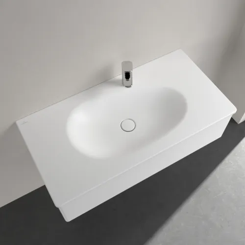 Bild von VILLEROY BOCH Antao Schrankwaschtisch, 1000 x 500 x 150 mm, Stone White CeramicPlus, ohne Überlauf #4A76A2RW