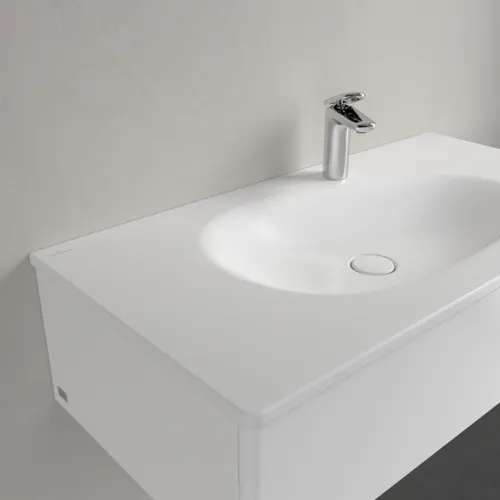 Bild von VILLEROY BOCH Antao Schrankwaschtisch, 1000 x 500 x 150 mm, Stone White CeramicPlus, ohne Überlauf #4A76A2RW