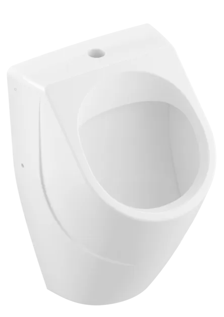 Bild von VILLEROY BOCH O.novo Absaug-Urinal, ohne Deckel, spülrandlos, Zulauf von oben, 335 x 320 mm, Weiß Alpin CeramicPlus #752300R1