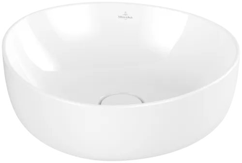 Bild von VILLEROY BOCH Antao Aufsatzwaschbecken, 400 x 395 x 145 mm, Weiß Alpin CeramicPlus, ohne Überlauf #4A7240R1