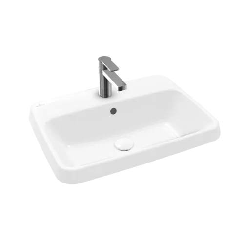 Bild von VILLEROY BOCH Architectura Einbauwaschbecken, 600 x 450 x 170 mm, Weiß Alpin, mit Überlauf, Unterseite nicht glasiert #5A676001