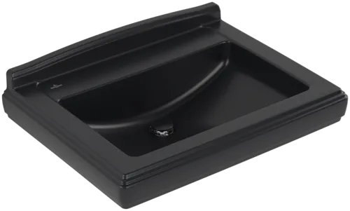 Bild von VILLEROY BOCH Hommage Waschbecken, 750 x 580 x 200 mm, Pure Black CeramicPlus, mit Überlauf #7101A1R7