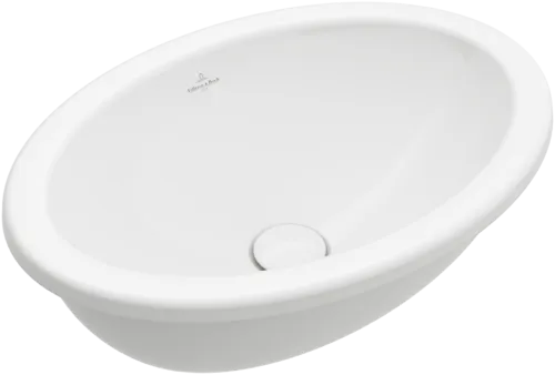 Obrázek VILLEROY BOCH Vestavné umyvadlo Loop & Friends, 505 x 360 x 185 mm, bílá Alpine CeramicPlus, bez přepadu, neleštěné #4A6101R1