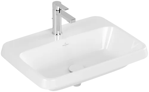 Bild von VILLEROY BOCH Architectura Einbauwaschbecken, 600 x 450 x 170 mm, Weiß Alpin CeramicPlus, ohne Überlauf, Unterseite nicht glasiert #5A6761R1