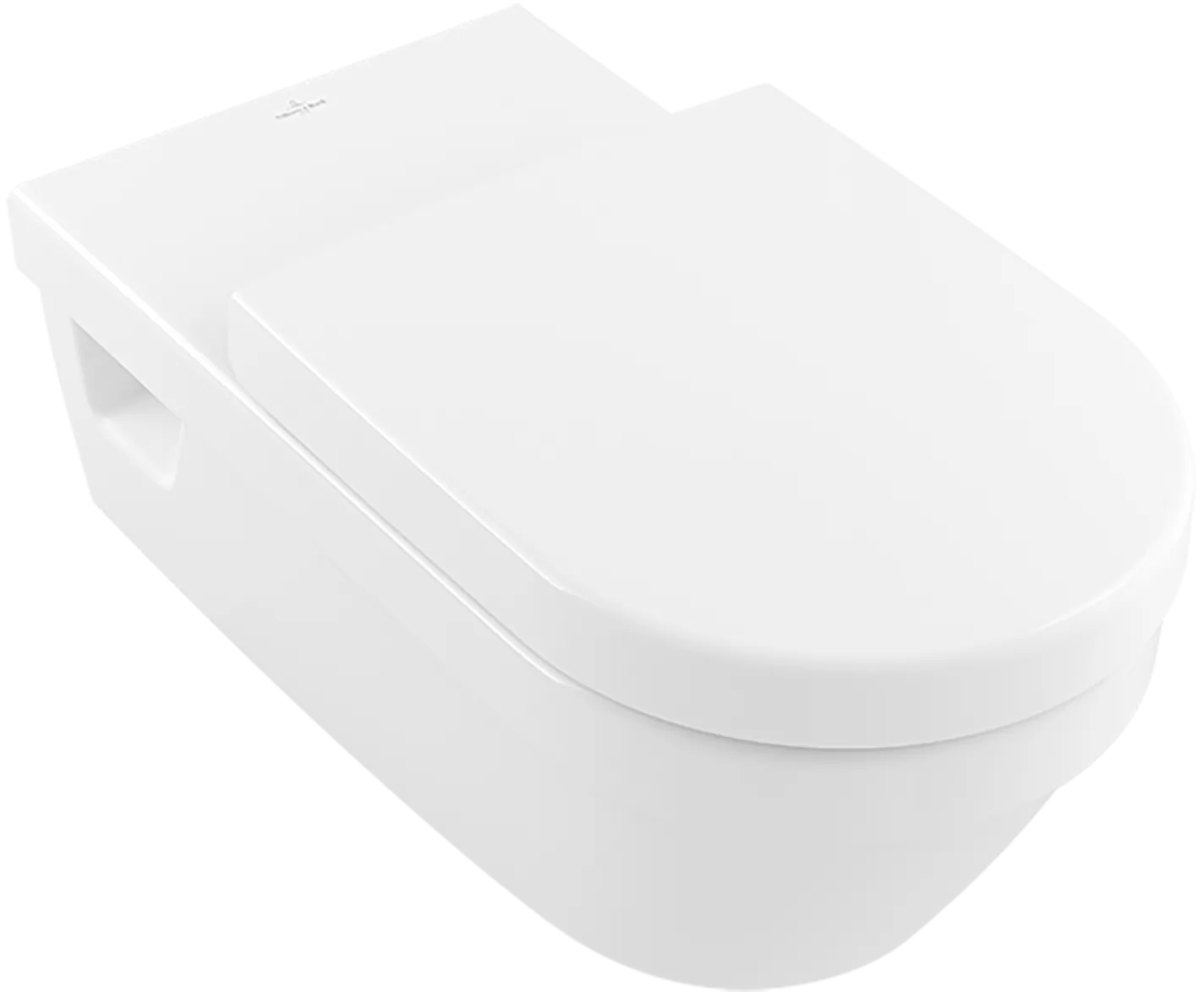 Bild von VILLEROY BOCH ViCare Tiefspül-WC ViCare spülrandlos, wandhängend, mit DirectFlush, Weiß Alpin CeramicPlus #5649R0R1