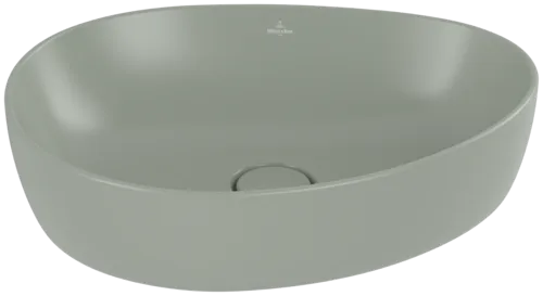 Bild von VILLEROY BOCH Antao Aufsatzwaschbecken, 510 x 400 x 146 mm, Morning Green CeramicPlus, ohne Überlauf #4A7351R8