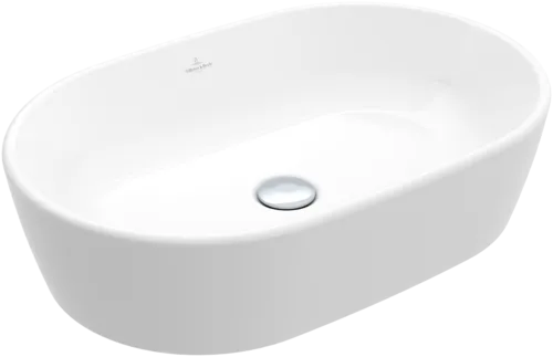 Bild von VILLEROY BOCH Architectura Aufsatzwaschbecken, 600 x 400 x 155 mm, Weiß Alpin CeramicPlus, ohne Überlauf #5A2661R1