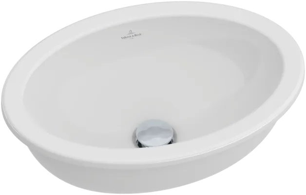 Bild von VILLEROY BOCH Loop & Friends Unterbauwaschbecken, 430 x 285 x 185 mm, Weiß Alpin, ohne Überlauf, Außenseite glasiert #61611101