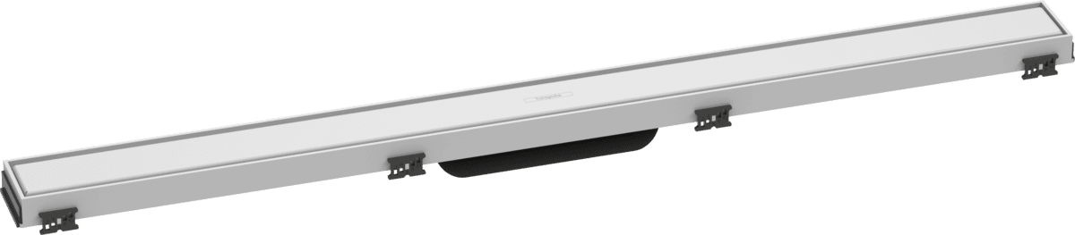 Bild von HANSGROHE RainDrain Match Fertigset Duschrinne 900 mit höhenverstellbarem Rahmen #56040700 - Mattweiß
