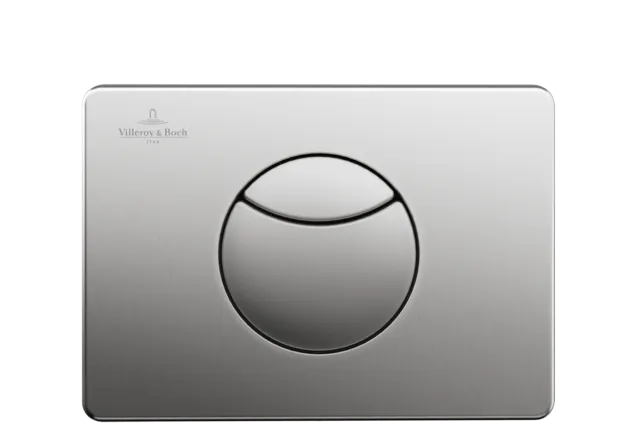Bild von VILLEROY BOCH ViConnect Installationssysteme WC-Betätigungsplatte 100M, 2-Mengen-Spülung, Edelstahl #922485LC