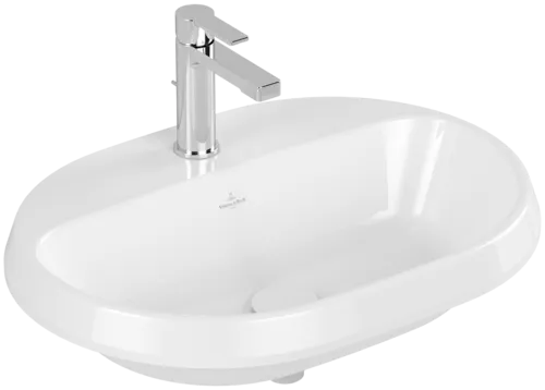 Bild von VILLEROY BOCH Architectura Einbauwaschbecken, 600 x 450 x 170 mm, Weiß Alpin, ohne Überlauf, Unterseite nicht glasiert #5A666101