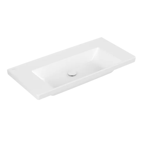 Bild von VILLEROY BOCH Subway 3.0 Schrankwaschtisch, 1000 x 470 x 165 mm, Stone White CeramicPlus, ohne Überlauf #4A70A3RW