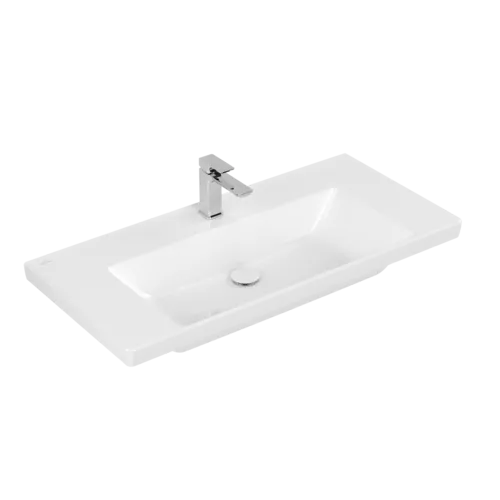 Bild von VILLEROY BOCH Subway 3.0 Schrankwaschtisch, 1000 x 470 x 165 mm, Weiß Alpin CeramicPlus, ohne Überlauf #4A70A2R1