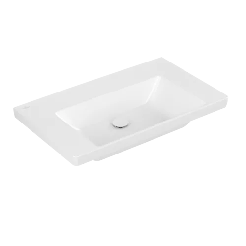 Bild von VILLEROY BOCH Subway 3.0 Schrankwaschtisch, 800 x 470 x 165 mm, Stone White CeramicPlus, ohne Überlauf #4A7083RW