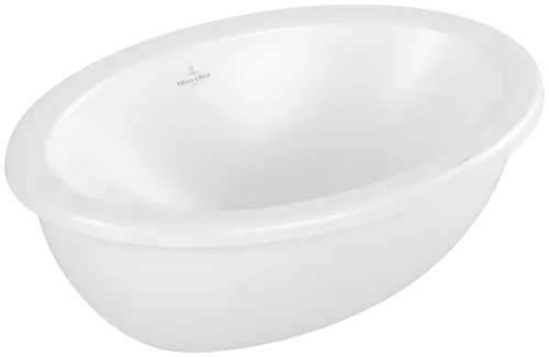 Bild von VILLEROY BOCH Loop & Friends Unterbauwaschbecken, 430 x 290 x 185 mm, Stone White CeramicPlus, ohne Überlauf, Außenseite glasiert #4A5301RW