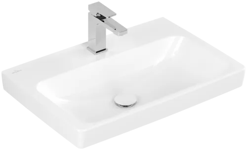 Bild von VILLEROY BOCH Architectura Waschbecken, 650 x 445 x 165 mm, Weiß Alpin AntiBac CeramicPlus, ohne Überlauf, Unterseite geschliffen #4A87KLT2